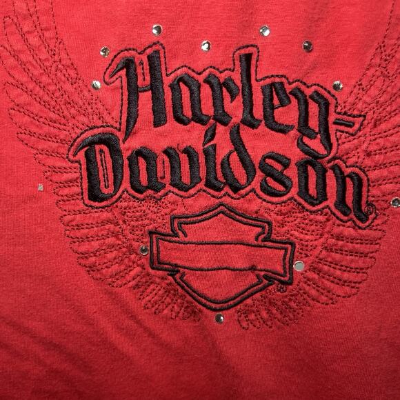 Vintage Harley-Davidson Shirt Biker Central Grand Island NE Women’s Size XL - Picture 2 of 9